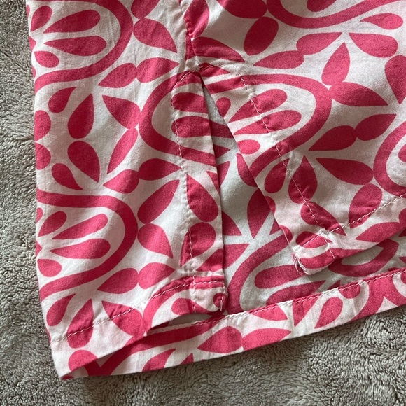 Charter Club Embroidered Split Neck Tunic Pink White Size PM Resort Cruise Chic - Picture 14 of 14